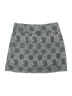 IZOD 100% Polyester Houndstooth Gray Casual Skirt Size 6 - photo 2