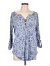 Como Vintage Blue Long Sleeve Henley Size L - photo 1