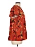 Torrid Floral Orange Short Sleeve Blouse Size Lg Plus (0) - photo 4