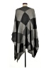 Boston Proper Checkered-gingham Gray Poncho Size M - photo 2
