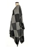 Boston Proper Checkered-gingham Gray Poncho Size M - photo 5