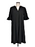 Unbranded Solid Black Casual Dress Size L - photo 1