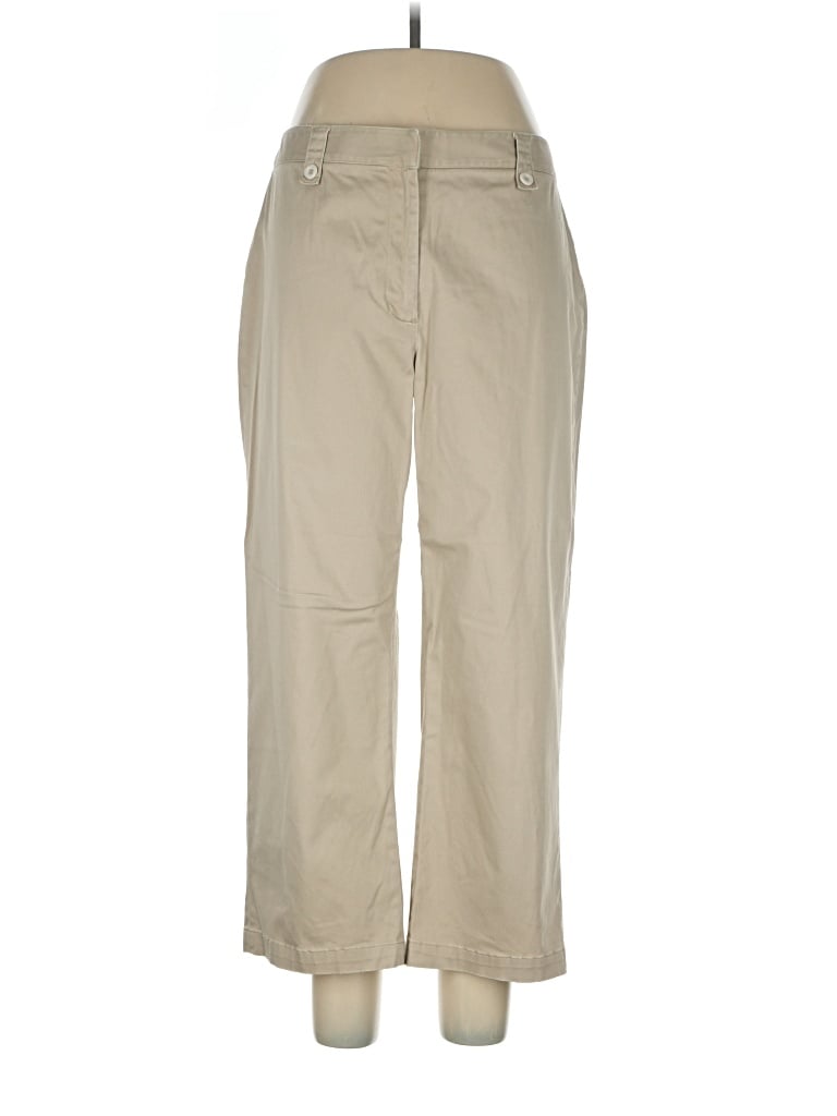 Pre-owned Lands' End Khaki Pant In Tan