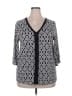 Misia Black 3/4 Sleeve Blouse Size 4X - photo 1