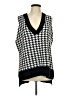 Unbranded Houndstooth Black Sweater Vest Size L - photo 1
