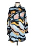 Princess Polly 100% Polyester Print Blue Long Sleeve Blouse Size 2 - photo 1