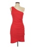 Unbranded 100% Polyester Solid Red Cocktail Dress Size L - photo 1