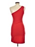 Unbranded 100% Polyester Solid Red Cocktail Dress Size L - photo 2