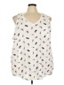Torrid 100% Cotton Ivory White Tank Top Size 5X Plus (5) - photo 1