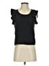 Ann Taylor LOFT Black Gray Short Sleeve Top Size 4 - photo 1