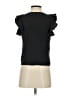 Ann Taylor LOFT Black Gray Short Sleeve Top Size 4 - photo 2