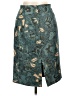 Moschino Print Teal Green Wool Skirt Size 10 - photo 2