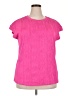 Unbranded Pink Short Sleeve Blouse Size XXL - photo 1