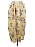 Unbranded 100% Rayon Floral Yellow Ivory Casual Skirt Size 6 - photo 1