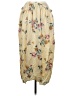 Unbranded 100% Rayon Floral Yellow Ivory Casual Skirt Size 6 - photo 2