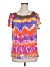 Elementz Purple Short Sleeve Blouse Size 1X - photo 1