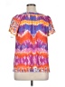 Elementz Purple Short Sleeve Blouse Size 1X - photo 2