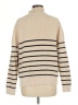 Lillusory Stripes Tan Turtleneck Sweater Size M - photo 2