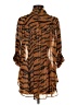 Adam Lippes 100% Polyester Animal Print Brown 3/4 Sleeve Blouse Size 0 - photo 2