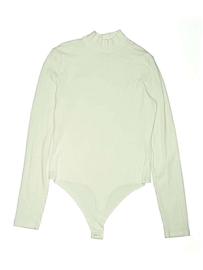Pre-owned American Eagle Outfitters Bodysuit In Ivory