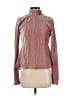Michael Costello X Revolve Metallic Burgundy Long Sleeve Blouse Size S - photo 1