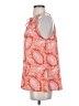 MNG 100% Polyester Orange Sleeveless Blouse Size S - photo 5