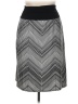 Apt. 9 Chevron-herringbone Silver Casual Skirt Size XL - photo 1