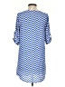 Everly 100% Polyester Chevron-herringbone Blue Casual Dress Size S - photo 2