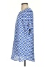 Everly 100% Polyester Chevron-herringbone Blue Casual Dress Size S - photo 5