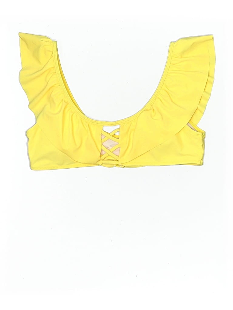 Pre-owned Beachsissi Swimsuit Top Yellow Swimwear
