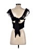 Ali & Jay 100% Polyester Black Short Sleeve Top Size S - photo 2