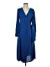 Halogen 100% Polyester Blue Casual Dress Size XS - photo 1