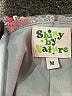Shiny By Nature 100% Polyester Metallic Silver Casual Skirt Size M - photo 4