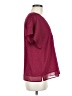 DKNY 100% Polyester Burgundy Short Sleeve Blouse Size M - photo 4