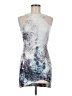 Luvalot Graphic Silver Cocktail Dress Size 8 - photo 1