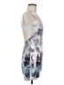 Luvalot Graphic Silver Cocktail Dress Size 8 - photo 4