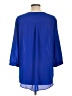 Sami & JO 100% Polyester Blue 3/4 Sleeve Blouse Size L - photo 2