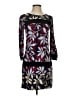 BCBGMAXAZRIA Print Black Purple Casual Dress Size XS - photo 1
