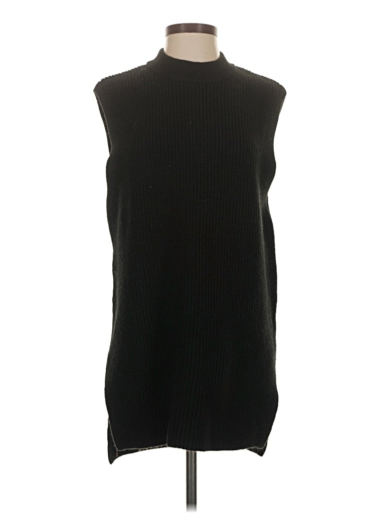 Pre-owned H&m Sweater Vest In Black