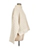 Altar'd State 100% Polyester Solid Ivory Poncho Size L - photo 4