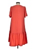 A New Day 100% Polyester Solid Orange Casual Dress Size XS - photo 2