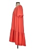 A New Day 100% Polyester Solid Orange Casual Dress Size XS - photo 5