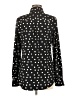 Merona 100% Polyester Polka Dots Black Long Sleeve Blouse Size M - photo 2
