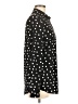 Merona 100% Polyester Polka Dots Black Long Sleeve Blouse Size M - photo 4