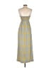 Maple Checkered-gingham Yellow Casual Dress Size 8 - photo 2