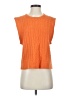 Simple Retro Orange Sweater Vest Size S - photo 1