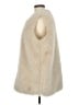 Vigoss 100% Polyester Ivory Faux Fur Vest Size M - photo 5