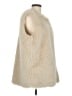Vigoss 100% Polyester Ivory Faux Fur Vest Size M - photo 4