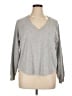 Evereve Metallic Silver Pullover Sweater Size XL - photo 1