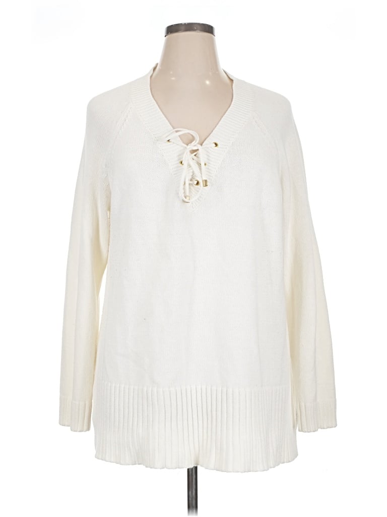 Pre-owned Liz Claiborne Pullover Sweater In Ivory
